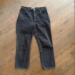 Abercrombie & Fitch Charcoal High-Rise Jeans